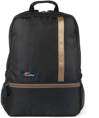

Protecta 15.6 inch Laptop Backpack(Black, Beige)