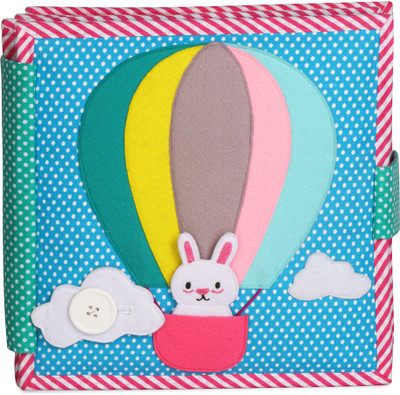 

cubs and calves Up Up and Away - 8 Page Quiet Book / Busy Book/ Felt Book/ Fabric Book(Multicolor)