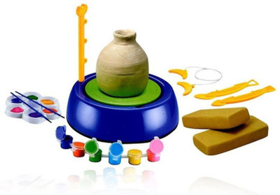 

Shop & Shoppee Pottery Wheel with Art- Game and Learning Educational Toy(Multicolor)