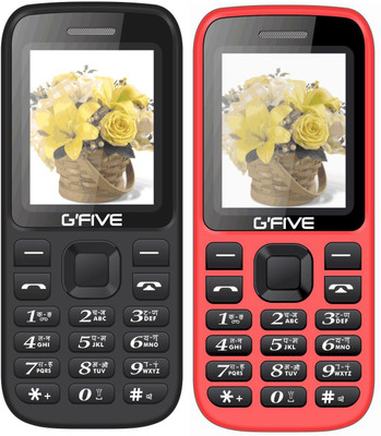 

Gfive N9 Combo of Two Mobile(Black & Red)
