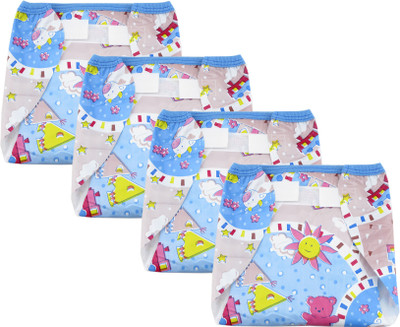 

Hatchlingz New Born Nappy Velcro Waterproof, Blue