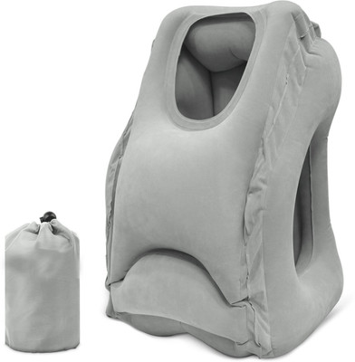 

BonZeal Airplane Traveling Multifunctional Home Car Train Head Support Soft Comfort Rest Neck Pillow Neck Pillow(Grey)