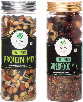 

New Tree Protein Mix And Superfood Trail Mix(340 g, Plastic Bottle)