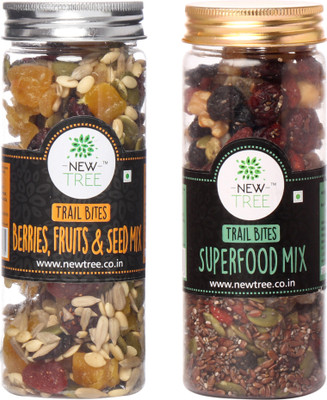 

New Tree Berries Seeds & Fruit Mix And Superfood Trail Mix(340 g, Plastic Bottle)