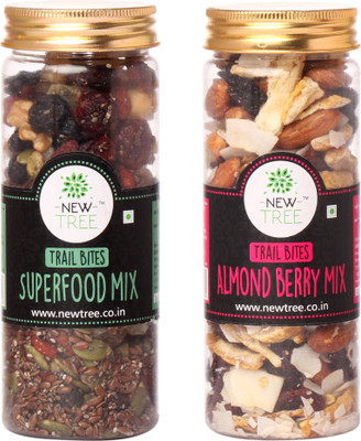 

New Tree Superfood Trail Mix & Almond Berry Trail Mix(340 g, Plastic Bottle)