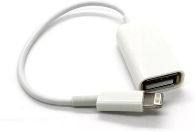 

Big Square IP5 OTG Cable(White)