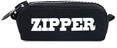 

KADAM Zipper Printed Canvas Pouch Nature Art Canvas Pencil Box(Set of 1, Black)
