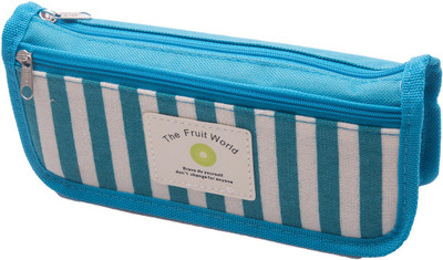 

Kidofash POUCH-LINE Abstract Art Canvas Pencil Box(Set of 1, Blue)