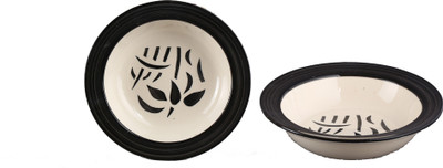 Caffeine Black Imperial Plate(Pack of 2)