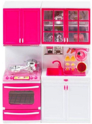 

Z A Enterprises Pink Plastic Kitchen Set