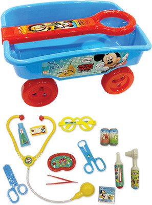 

Disney combo of doctor set & toy wagon