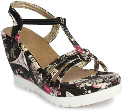 

Stepee Women Black Wedges