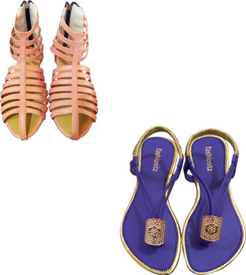 

Fashionitz Women Peach::Purple Casual