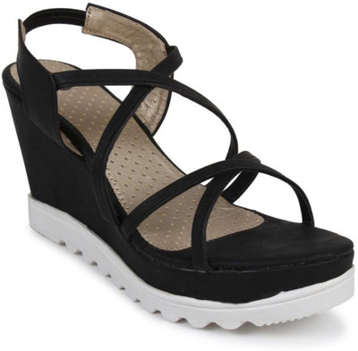 

Stepee Women Black Wedges
