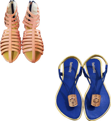 

Fashionitz Women Peach::Navy Casual