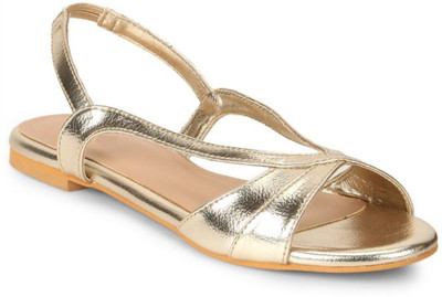 

Stepee Women Gold Flats