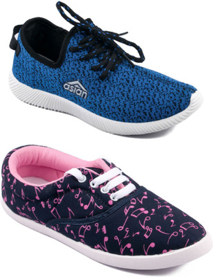 

Asian women's casual shoes combo pack of 2 Casuals For Women(Multicolor