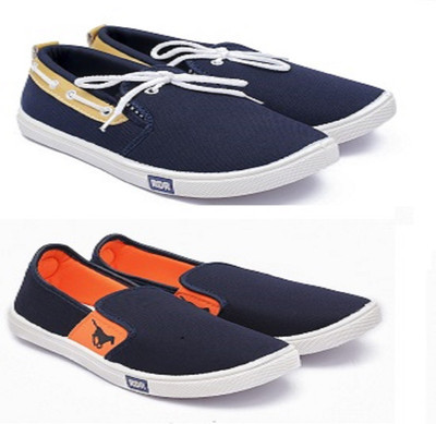 

Trona Casuals For Men(Navy, Orange