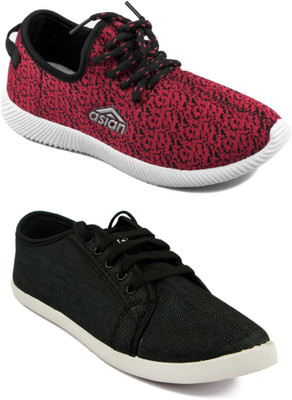 

Asian women's casual shoes combo pack of 2 Casuals For Women(Multicolor