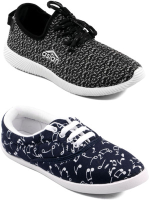 

Asian women's casual shoes combo pack of 2 Casuals For Women(Multicolor