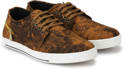 

RESTINFOOT Sneakers For Men(Brown, Tan