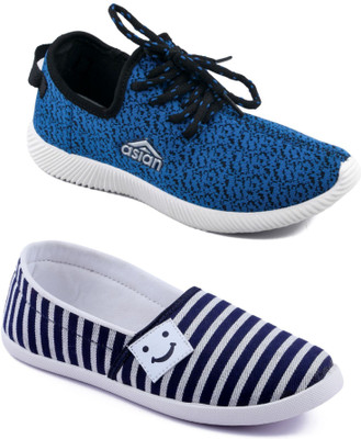

Asian women's casual shoes combo pack of 2 Casuals For Women(Multicolor
