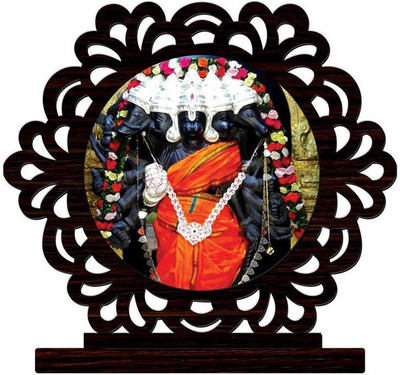 Crazyink panchamukhi hanuman black Showpiece - 10 cm(Wooden, Multicolor) available at flipkart for Rs.349