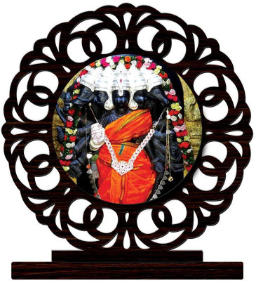 Crazyink panchamukhi hanuman black Showpiece - 10 cm(Wooden, Multicolor) available at flipkart for Rs.349