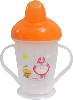 

My Little Champ Baby Nipple Sipper Cup Water Bottle With Handles 240ML(Orange)