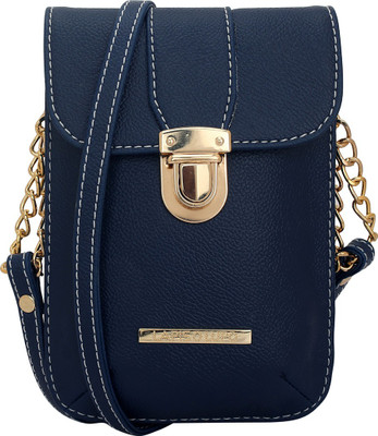 

LAPIS-O- LUPO Women Casual Blue PU Sling Bag