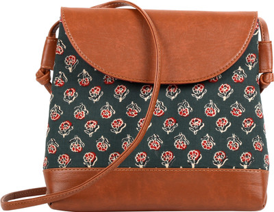 

Maand Girls Casual Red PU, Cotton Sling Bag