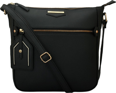 

LAPIS-O- LUPO Women Casual Black PU Sling Bag