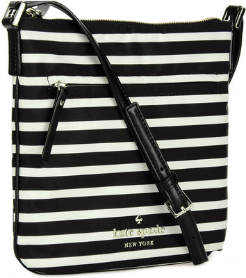 

Kate Spade Women Casual Black, White Nylon Sling Bag