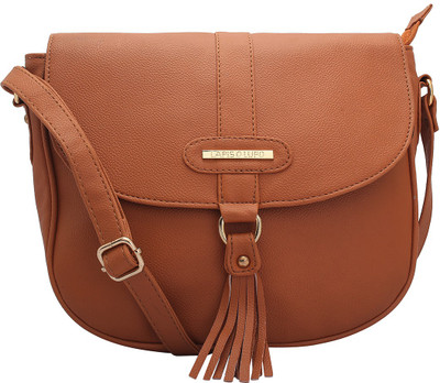 

LAPIS-O- LUPO Women Casual Tan PU Sling Bag
