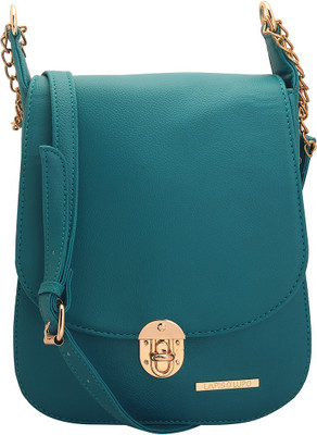 

LAPIS-O- LUPO Women Evening/Party Green PU Sling Bag