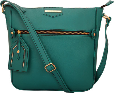 

LAPIS-O- LUPO Women Casual Green PU Sling Bag