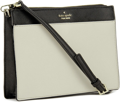 

Kate Spade Women Casual Black, Beige Genuine Leather Sling Bag, Beige;black