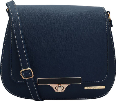 

LAPIS-O- LUPO Women Casual Blue PU Sling Bag