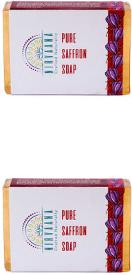 

Nirvaana Handmade Natural Saffron Soap, 100g (Pack of 2)(200 g, Pack of 2)
