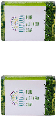 

Nirvaana Handmade Natural Aloe Neem Soap, 100g (Pack of 2)(200 g, Pack of 2)