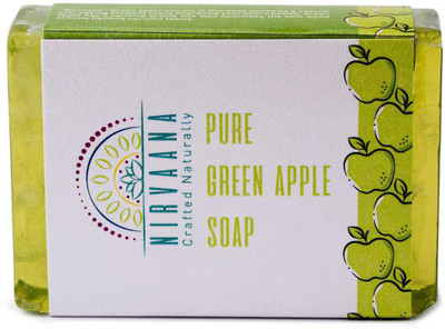 

Nirvaana Handmade Natural Green Apple Soap(100 g)
