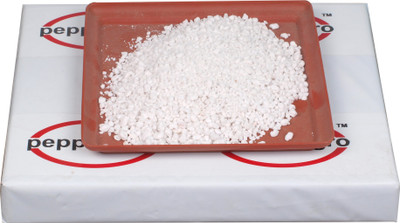 

Pepper Agro Perlite for Gardening Hydroponics Medium Horticultural Potting Soil 950 Grams Soil Manure(950 g Powder)