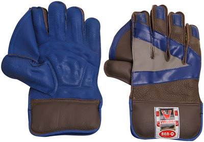 

VIRLOK 151555 Wicket Keeping Gloves (Men, Black, Blue)