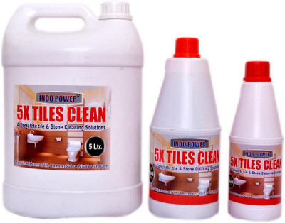INDOPOWER TILES CLEANER COMBO PACK(500ml+1ltr+5ltr.) Regular(3 x 2166.67 ml)