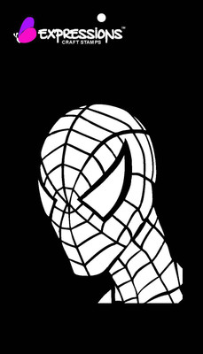 

expressions craft stamps Spiderman Mask EST6011 Hand made Design Stencil(Pack of 1, Art Sencil)