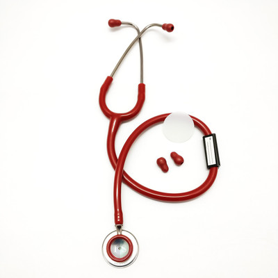

IndoSurgicals Silvery Acoustic Stethoscope(Red)