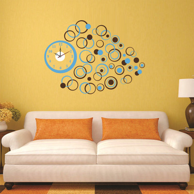 

SYGA  Wall Clock Sticker(Pack of 1, Multicolor