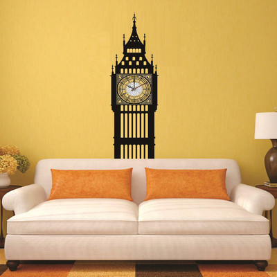 

SYGA  Wall Clock Sticker(Pack of 1, Black