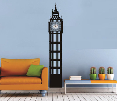 SYGA  Wall Clock Sticker(Pack of 1, Black