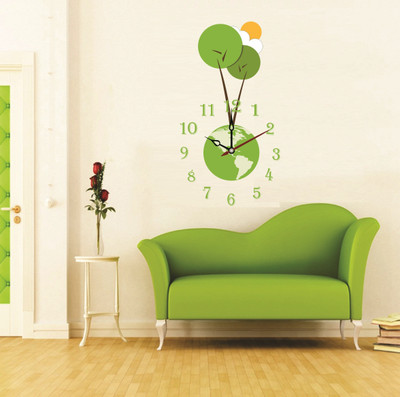 

SYGA  Wall Clock Sticker(Pack of 1, Multicolor